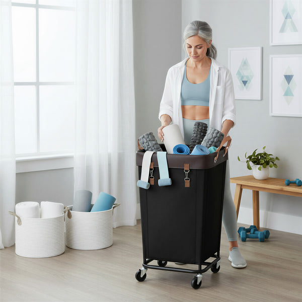 Laundry Basket with Wheels, 1 Pack