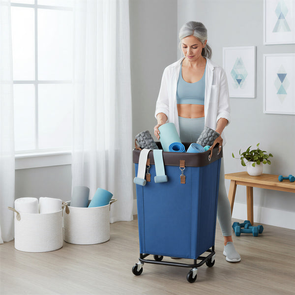 Laundry Basket with Wheels, 1 Pack