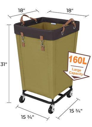 Laundry Basket with Wheels, 1 Pack