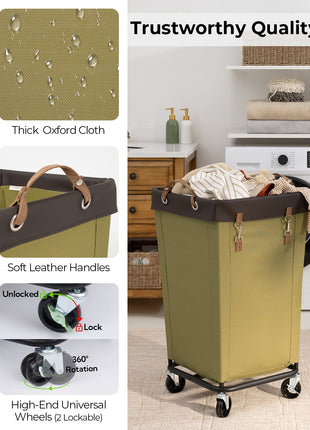 Laundry Basket with Wheels, 1 Pack