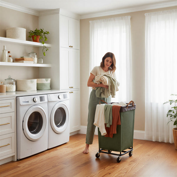 Laundry Basket with Wheels, 1 Pack