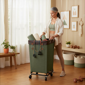 Laundry Basket with Wheels, 1 Pack