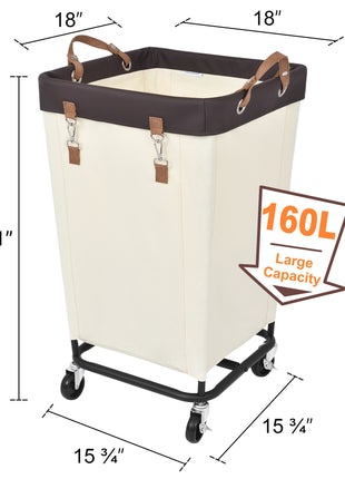 Laundry Basket with Wheels, 1 Pack