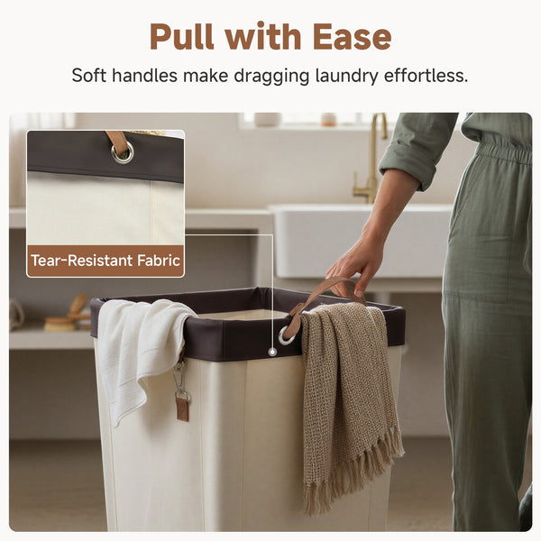 Laundry Basket with Wheels, 1 Pack