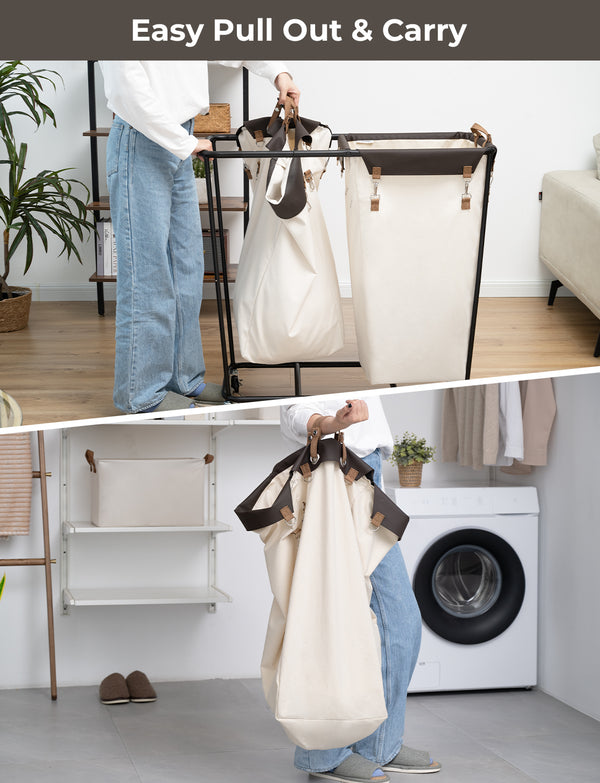 390L Extra Large Lanudry Hamper with Wheels, 1 Pack