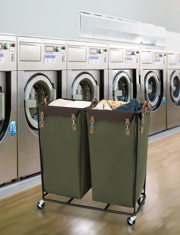 390L Extra Large Lanudry Hamper with Wheels, 1 Pack