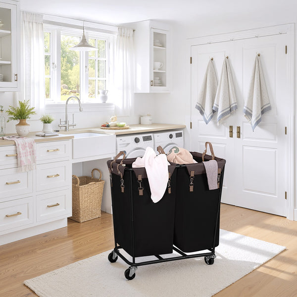 390L Extra Large Lanudry Hamper with Wheels, 1 Pack