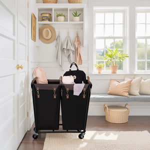 390L Extra Large Lanudry Hamper with Wheels, 1 Pack