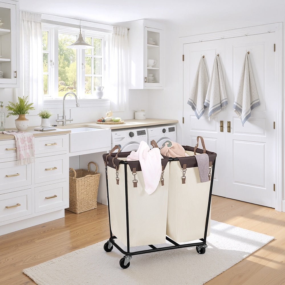 390L Extra Large Lanudry Hamper with Wheels, 1 Pack