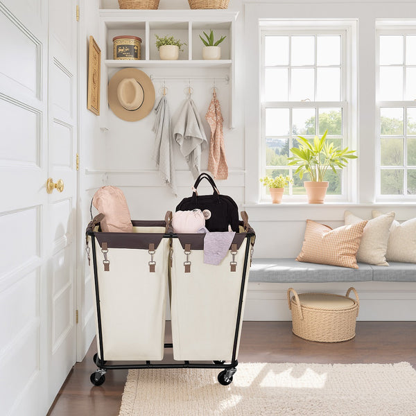 390L Extra Large Lanudry Hamper with Wheels, 1 Pack