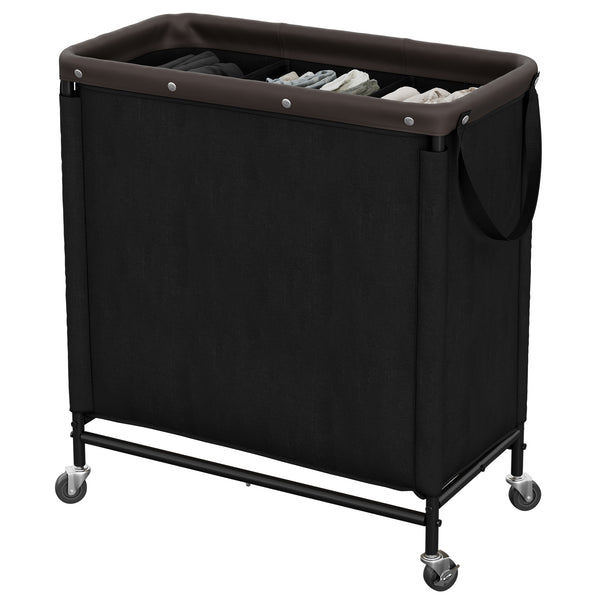 Rolling Laundry Sorter Cart with Removable and Washable Liner Bag