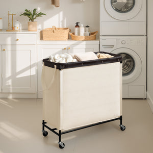 Rolling Laundry Sorter Cart with Removable and Washable Liner Bag