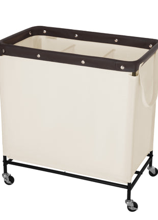 Laundry Hamper with Wheels, Metal Frame Laundry Hamper
