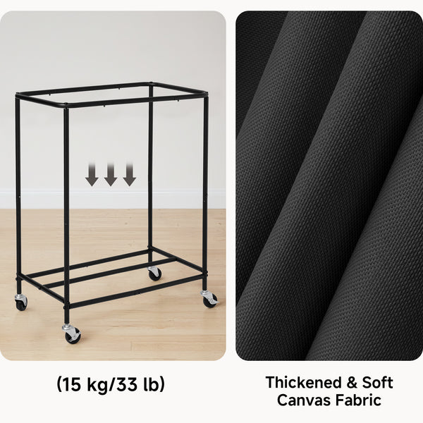 Rolling Laundry Sorter Cart with Removable and Washable Liner Bag