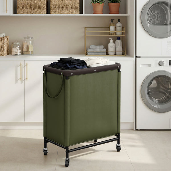 Rolling Laundry Sorter Cart with Removable and Washable Liner Bag
