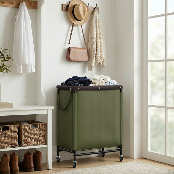 Rolling Laundry Sorter Cart with Removable and Washable Liner Bag