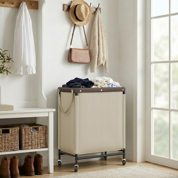 Rolling Laundry Sorter Cart with Removable and Washable Liner Bag