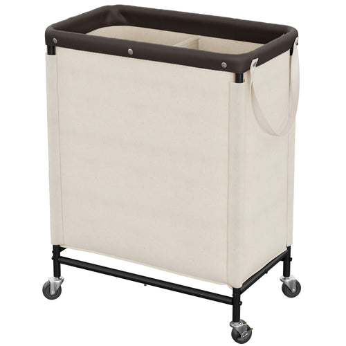 Rolling Laundry Sorter Cart with Removable and Washable Liner Bag