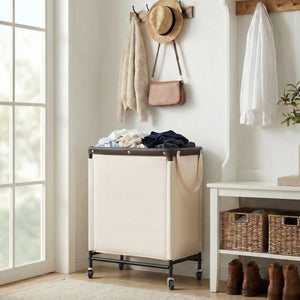 Rolling Laundry Sorter Cart with Removable and Washable Liner Bag