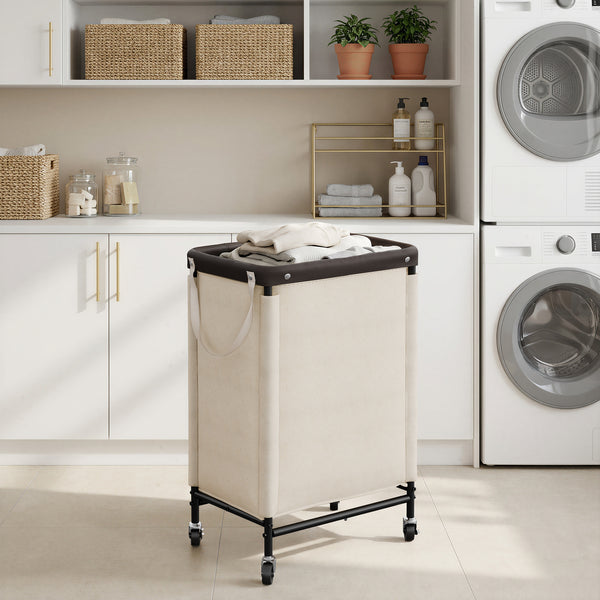 Rolling Laundry Sorter Cart with Removable and Washable Liner Bag