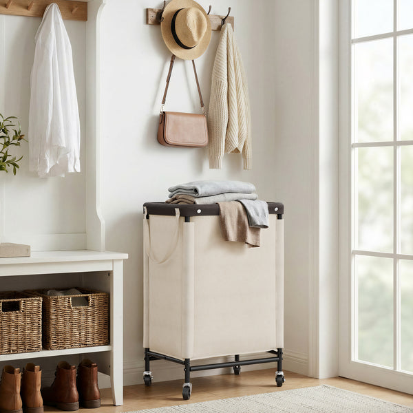 Rolling Laundry Sorter Cart with Removable and Washable Liner Bag