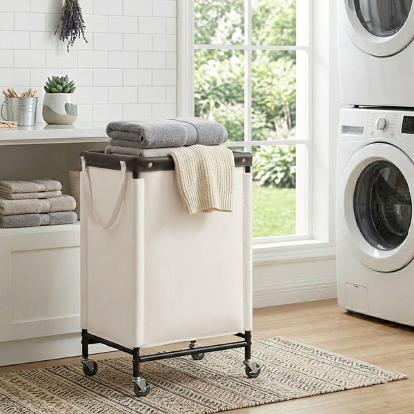 Rolling Laundry Sorter Cart with Removable and Washable Liner Bag
