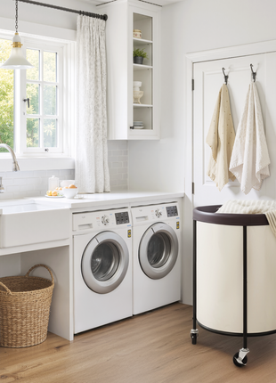 Laundry Basket with Wheels