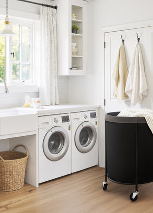 Laundry Basket with Wheels