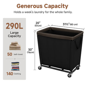 Laundry Hamper with Wheels for Home and Laundry Room