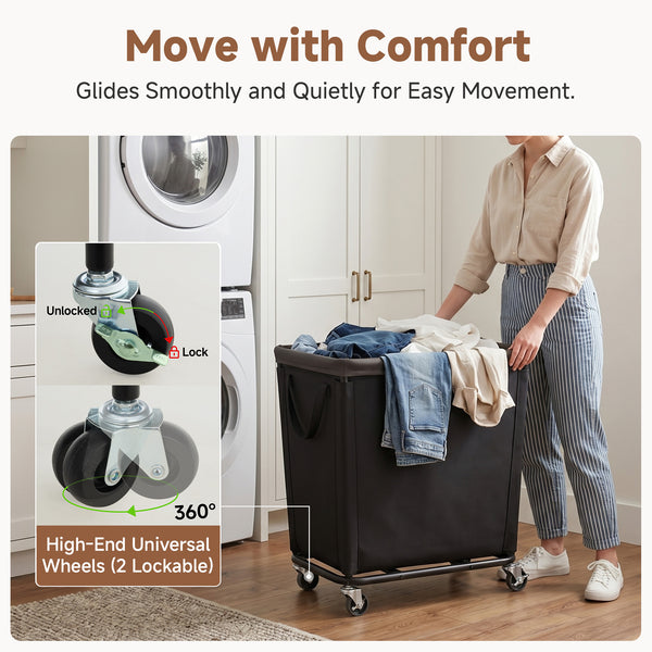 Laundry Hamper with Wheels for Home and Laundry Room