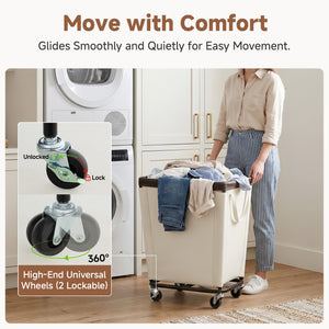 Laundry Hamper with Wheels for Home and Laundry Room