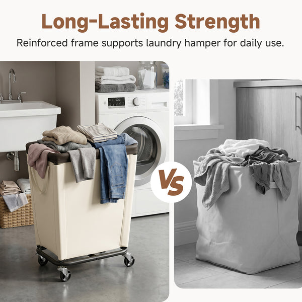 Laundry Hamper with Wheels for Home and Laundry Room