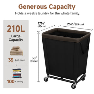 Laundry Hamper with Wheels for Home and Laundry Room