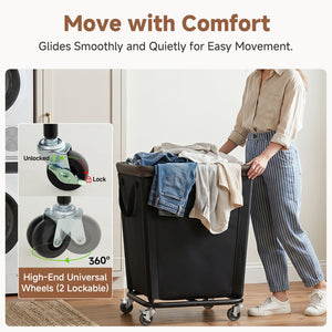 Laundry Hamper with Wheels for Home and Laundry Room