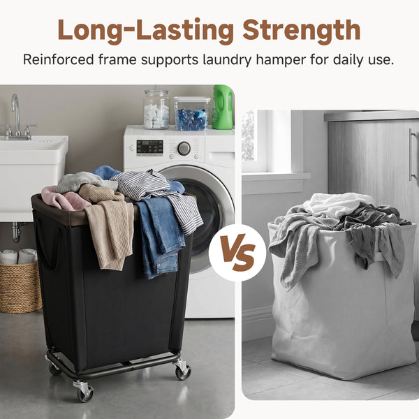 Laundry Hamper with Wheels for Home and Laundry Room