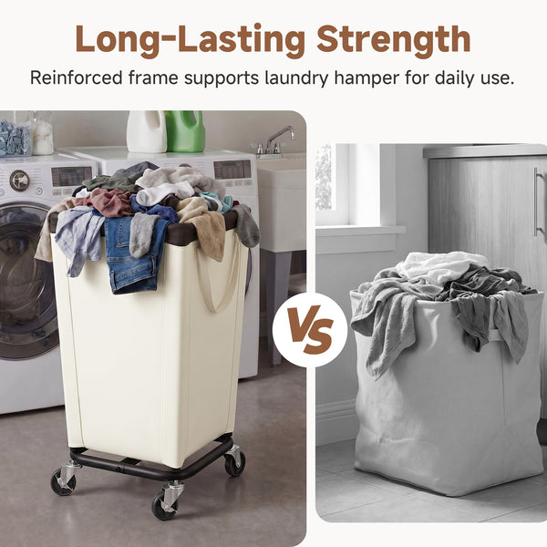 Laundry Hamper with Wheels for Home and Laundry Room