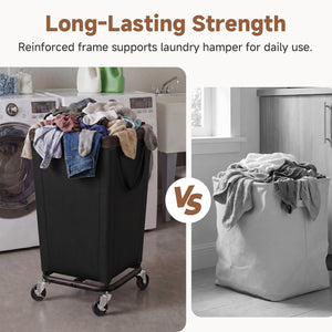 Laundry Hamper with Wheels for Home and Laundry Room