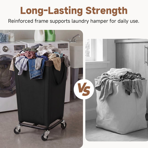 Laundry Hamper with Wheels for Home and Laundry Room