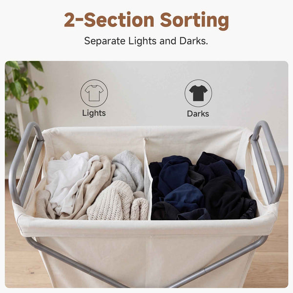 X-Frame Rolling Laundry Hamper, 120L and 160L