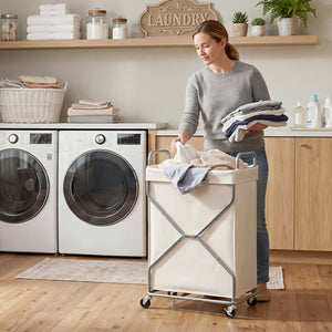 X-Frame Rolling Laundry Hamper, 120L and 160L