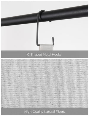 Hanging Closet Organizer, 3-Shelf Shelves with Top Shelf