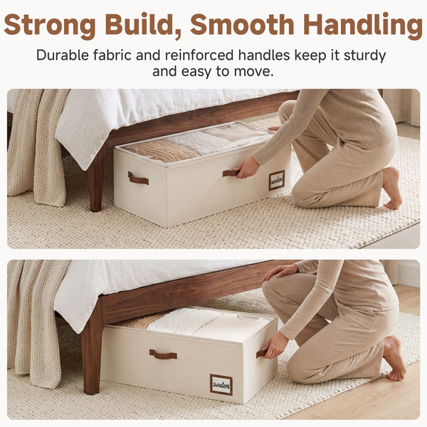 Under-Bed Storage Containers with Lid, 10"