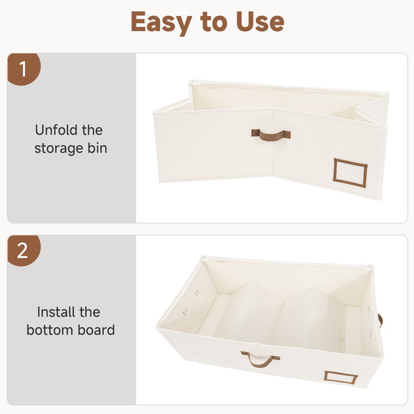 Under-Bed Storage Containers with Lid, 10"
