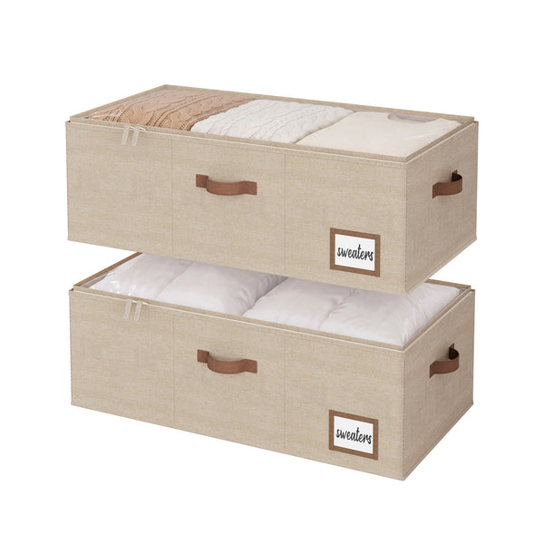 Under-Bed Storage Containers with Lid, 10"