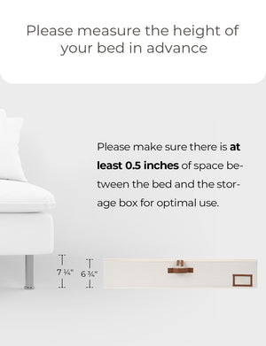 Under Bed Storage Containers with Lid, Solid Color, 2 Pack