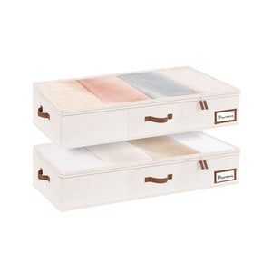 Under Bed Storage Containers with Lid, Solid Color, 2 Pack
