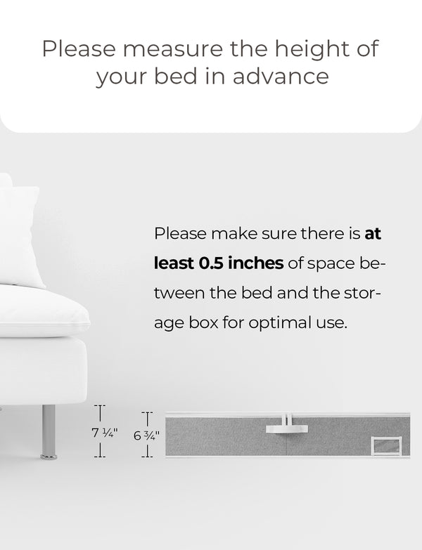 Under Bed Storage Containers with Lid, Solid Color, 2 Pack