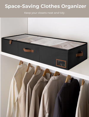 Under Bed Storage Containers with Lid, Solid Color, 2 Pack