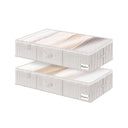 Fabric Under Bed Storage Bins with Lid, 2 Pack