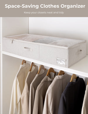 Under Bed Storage Containers with Lid, Solid Color, 2 Pack